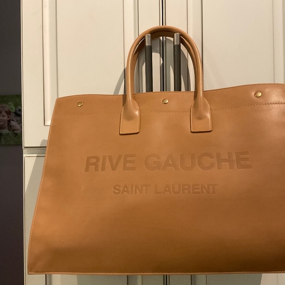 New YSL Rive Gauche leather tote MA - Picture 1 of 6